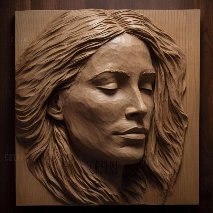 Julia Roberts 4 stl model for CNC